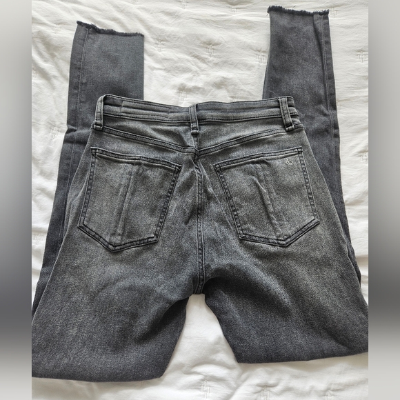 rag & bone Grey Straight Jeans with Vintage Wash - Picture 3 of 5